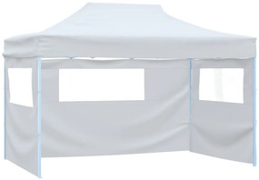 Tenda para festas dobrável c/ 4 paredes laterais 3x4,5 m branco
