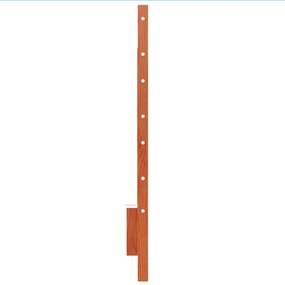 Cabeceira 150 cm madeira de pinho maciça castanho-mel