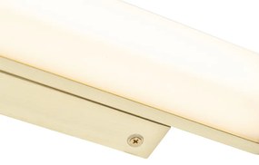 Candeeiro de parede de casa de banho latão 32 cm incl. LED IP44 - Cascada Moderno