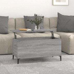 Mesa de centro 90x44,5x45 cm derivados de madeira cinza sonoma