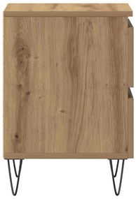 Cabeceira de Cama vidaXL Carvalho Artisan 40x35x50 cm Madeira de Engen