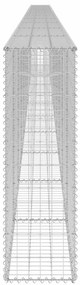 Muro gabião com tampas aço galvanizado 900x30x100 cm