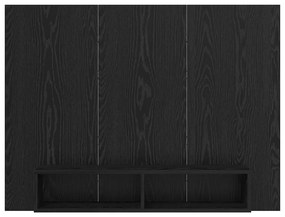 Gabinete de TV de Parede Carvalho Preto 120 x 23.5 x 90 cm