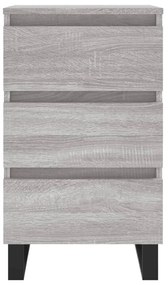 Mesas de cabeceira 2 pcs derivados de madeira cinzento sonoma