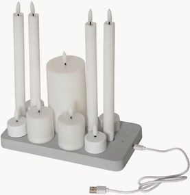 Velas LED com estação de carregamento Flame Charge, conjunto de 11