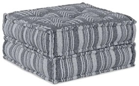 Puff Modular em Cinza - 70x70x36 cm em Tecido