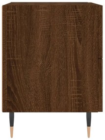 Mesa de cabeceira 2 pcs derivados de madeira carvalho castanho