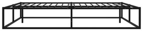 Estrutura de cama 140x200 cm metal preto