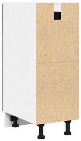 Armário de fundo em madeira de carvalho preto da - 30x46x81,5 cm, feit