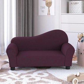vidaXL Sofá infantil tecido roxo