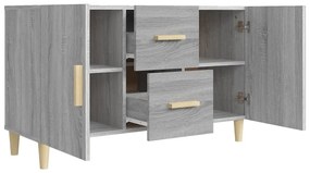 Aparador 100x36x60 cm derivados de madeira cinzento sonoma