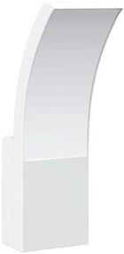 Candeeiro de parede LED para exterior alumínio fundido branco