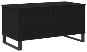 vidaXL Mesa de centro Carvalho Preto 90 x 44,5 x 45 cm