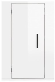 Móveis de TV de parede 2 pcs 40x34,5x60 cm branco brilhante