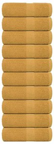 Toalhas de bidé 10 pcs 30x50 cm 360 gsm 100% algodão ouro