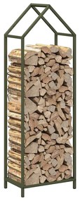 Suporte para lenha aço laminado a frio verde azeitona