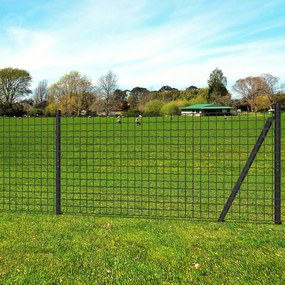 Cerca 25x1,2 m aço cinzento