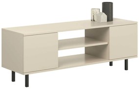 Móvel TV Focus cor caxemira 155 cm com pernas pretas