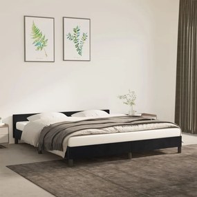 vidaXL Estrutura de cama sem colchão 160x200 cm veludo preto
