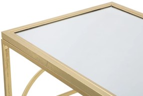 MESA CONSOLA MARIE 120X41X81 CM DOURADO