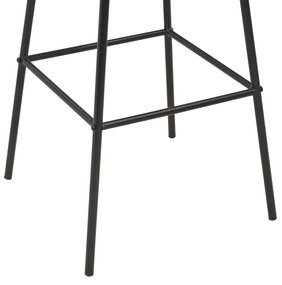Bancos de bar 2 pcs madeira de pinho maciça e aço preto