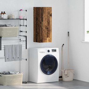 vidaXL Armário de parede Madeira Antiga 34,5 x 34 x 90 cm