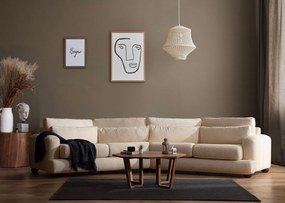 Sofá de 4 Lugares River – Bege – 330 cm x 105 cm x 90 cm