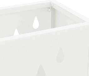Suporte de Guarda-Chuva Branco da - 28x12x41 cm, Aço