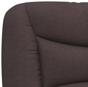Almofadão de cabeceira 160 cm tecido castanho-escuro