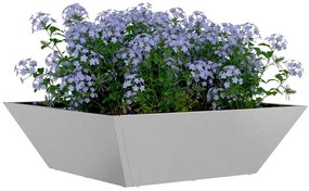 Vaso de Jardim 50x50x15 cm em Aço Inoxidável