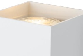 Candeeiro de parede quadrado design branco - Sabbir