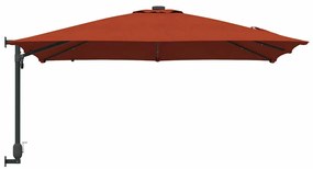 Guarda-sol de Jardim Terracota 248.5 x 247.5 x 160 cm tecido