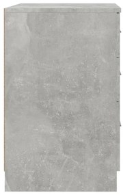 Mesa cabeceira 40x40x63 cm madeira processada cinzento cimento