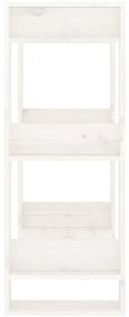 Estante/divisória 60x35x91 cm madeira de pinho maciça branco