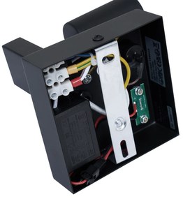 Candeeiro de parede moderno preto com USB-C inclinável - Rex