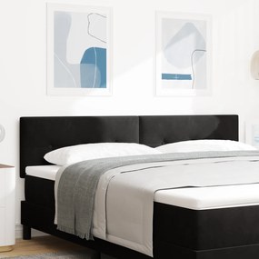 Cabeceira vidaXL Button Tufted Preto 180 cm Veludo