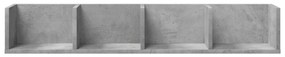 Armários parede 2 pcs 99x18x16,5cm deriv. madeira cinza cimento