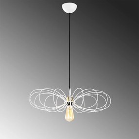 Chandelier Hemdem – Branco – Diâmetro 58 cm, Altura 112 cm