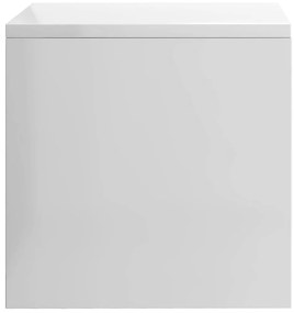 Mesas-de-cabeceira 2 pcs 40x30x30cm aglomerado branco brilhante