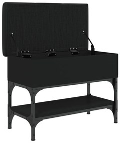 Banco sapateira 62x32x45 cm derivados de madeira preto