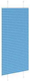 Plissado Cego Azul 60x150 cm Largura Tecido 59,4 cm Poliéster