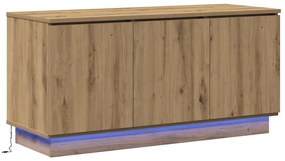 Gabinete de TV Carvalho Artesanal 100x38x49 cm Madeira Engenheirada