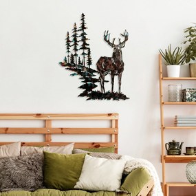 Acessório Decorativo de Parede Deer – Multicolor – 65 x 79 cm