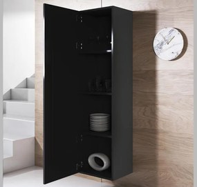 Armário de Parede Burgos – 40x165 cm – Preto