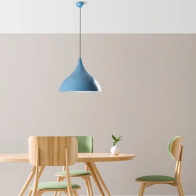 Candeeiro de Teto Bitlisim – Azul Claro – Ø41 h:35 cm
