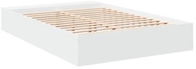 Estrutura de cama 150x200 cm derivados de madeira branco