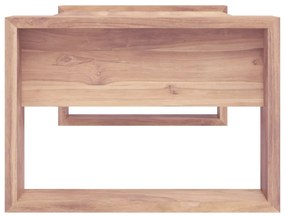 Mesa de centro 110x60x40 cm madeira de teca maciça