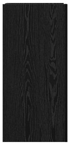 Aparador Carvalho Preto 45x35x75 cm Madeira engenheirada