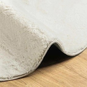 Tapete Creme 100 x 200 cm Poliéster