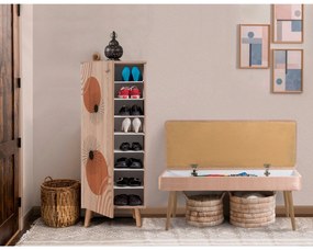 Conjunto de Mobiliário de Entrada Vegas – Stone Sonomo – Sapateira: 50